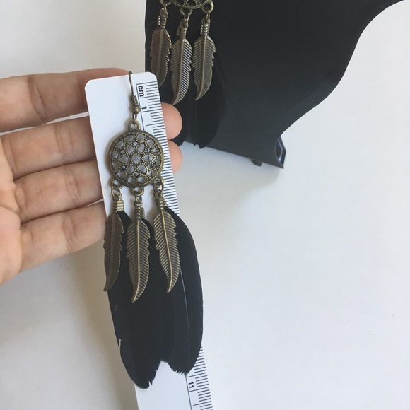 Dream Catcher Feather Earrings. - Picture 5 of 5